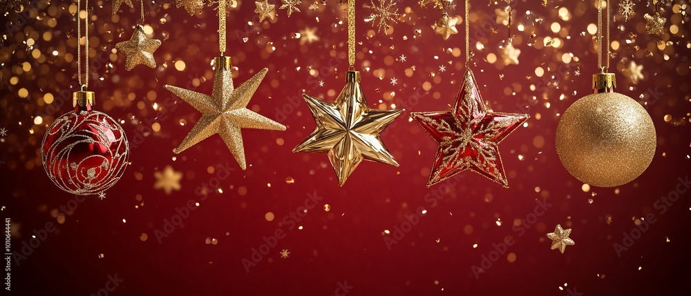 Christmas New Year background. Festive Xmas composition Christmas New Year background. Festive Xmas composition