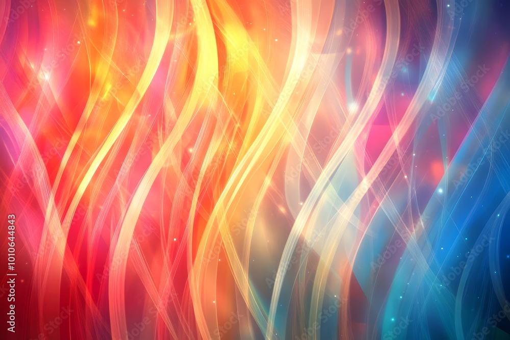 Abstract Background With Colorful Swirls and Lights Abstract Background With Colorful Swirls and Lights