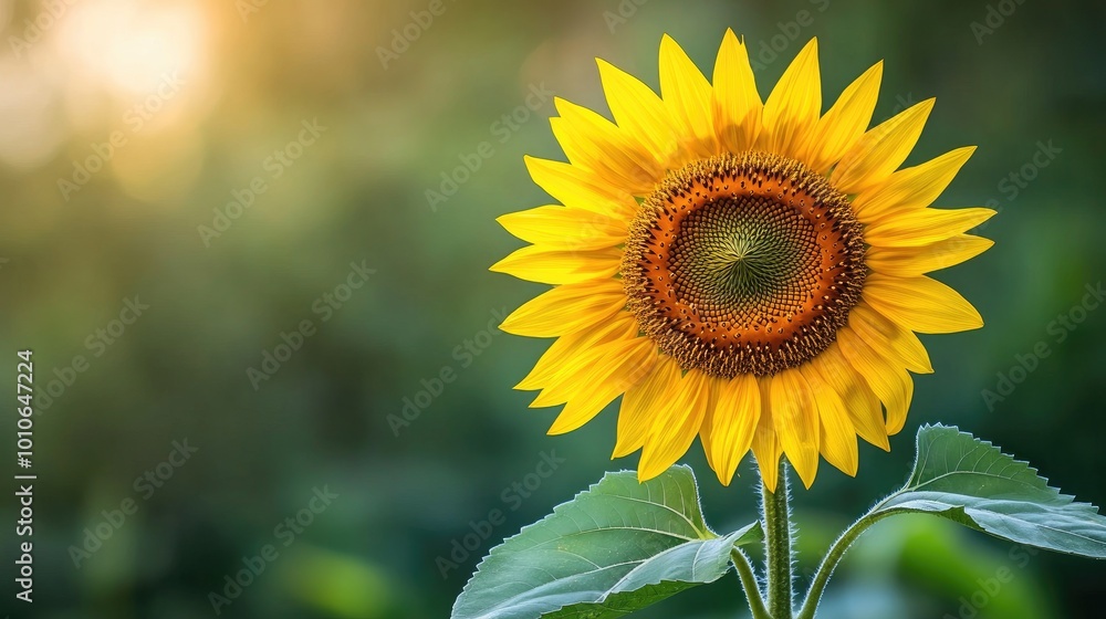 Bright and Vibrant Sunflower in Natural Setting Bright and Vibrant Sunflower in Natural Setting