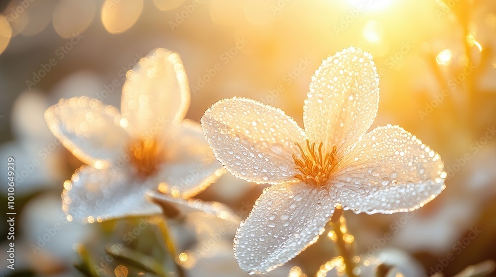 Dewy Blossom in Soft Morning Light Dewy Blossom in Soft Morning Light