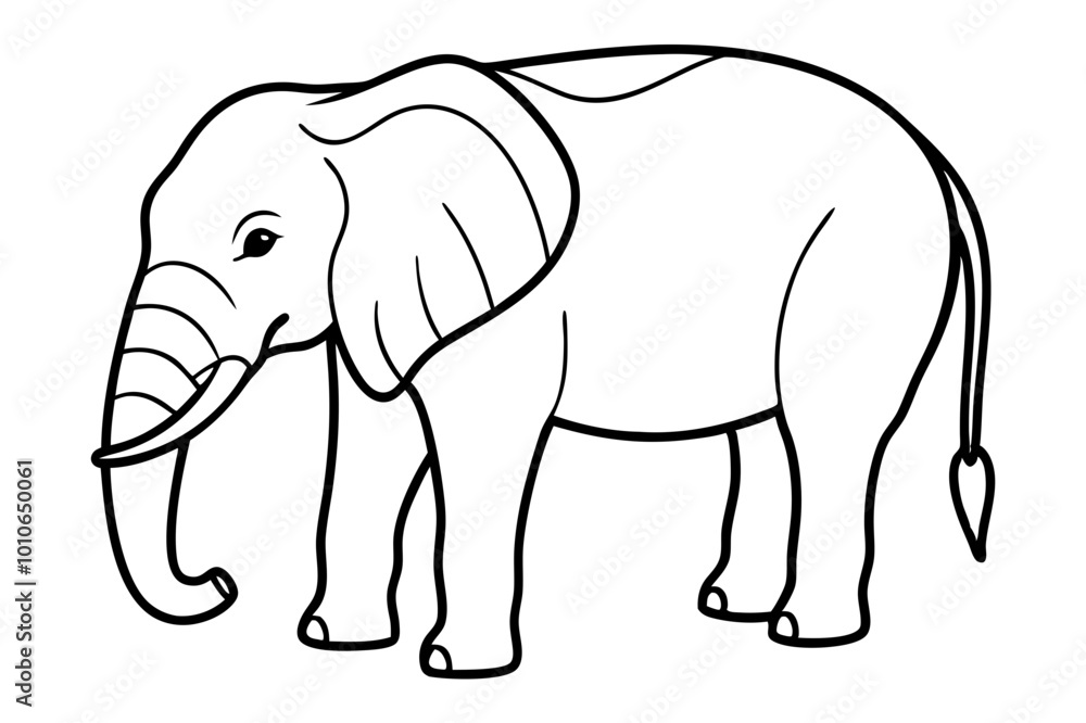 elephant isolated on white background elephant isolated on white background
