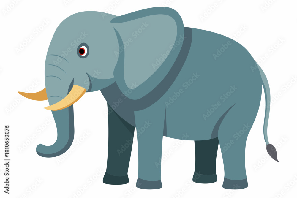 elephant cartoon isolated on white elephant cartoon isolated on white