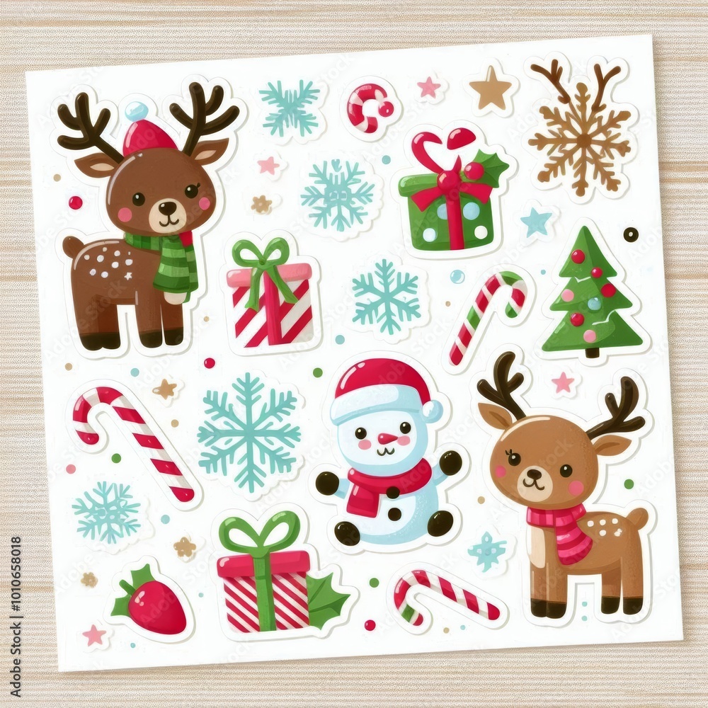christmas card with deer christmas card with deer