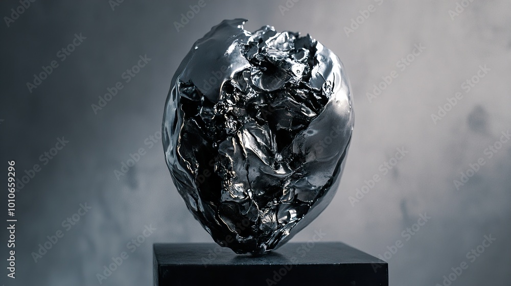 Abstract Metal Sculpture: A Modern Art Piece Abstract Metal Sculpture: A Modern Art Piece
