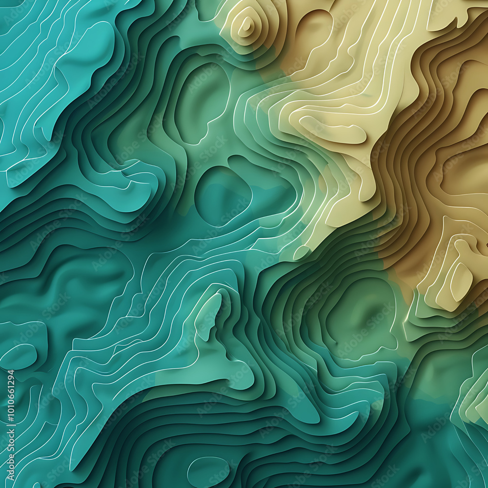 3D Topographic Map Background 3D Topographic Map Background