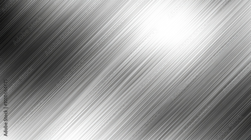 Smooth, polished metal surface with diagonal lines forming an abstract, dynamic texture. A modern and sleek design aesthetic. Smooth, polished metal surface with diagonal lines forming an abstract, dynamic texture. A modern and sleek design aesthetic.