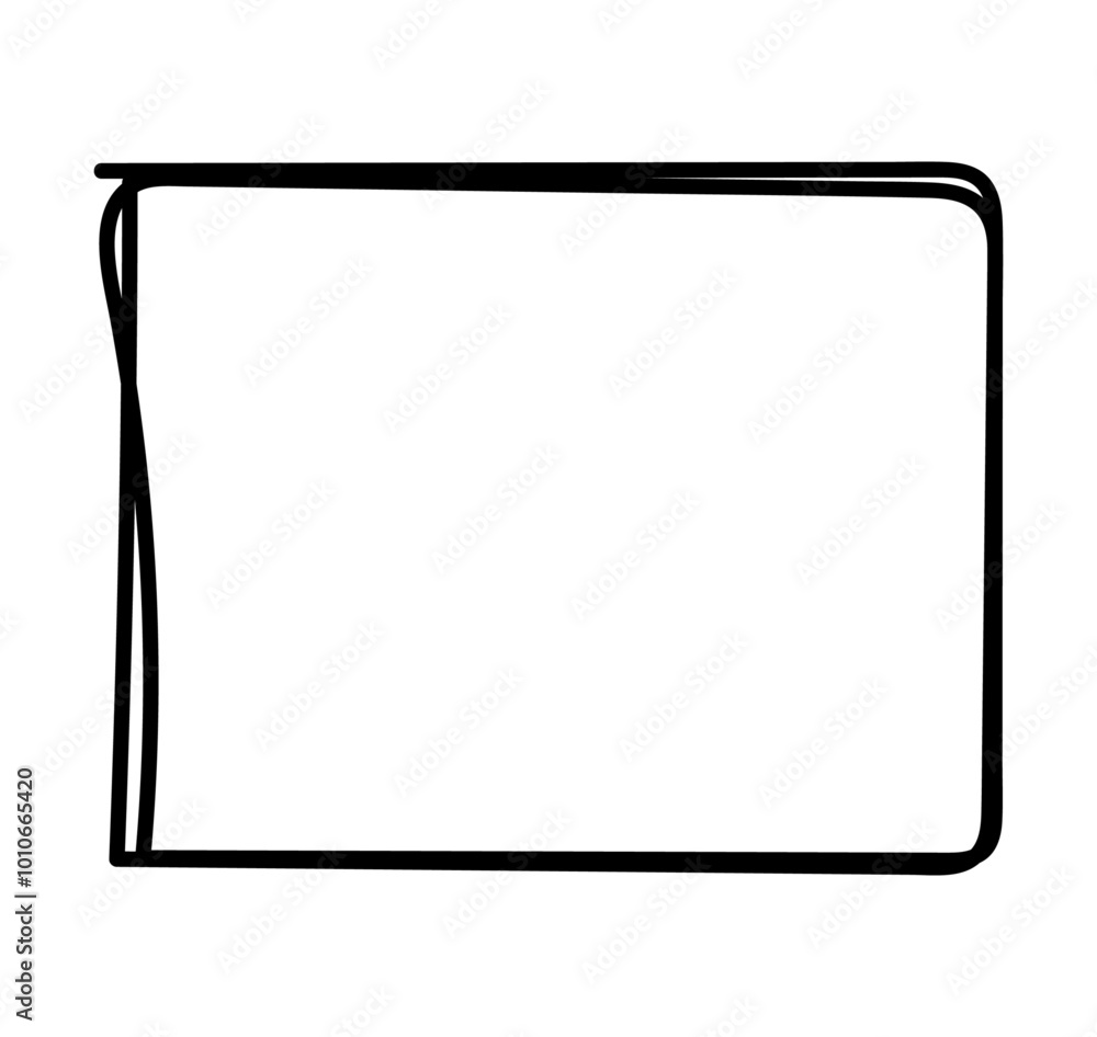 Rectangle frame line. square shape outline on hand draw style. empty black boxes. Rectangle borders collections. Doodle frames. Rubber square stamp imprint. vector illustration Rectangle frame line. square shape outline on hand draw style. empty black boxes. Rectangle borders collections. Doodle frames. Rubber square stamp imprint. vector illustration