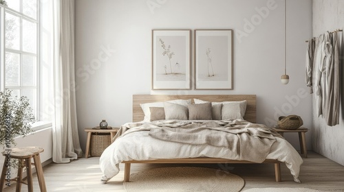 Cozy Minimalist Bedroom with Natural Elements