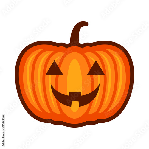 Halloween pumpkin cartoon. Halloween autumn pumpkin cartoon . Digital illustration.