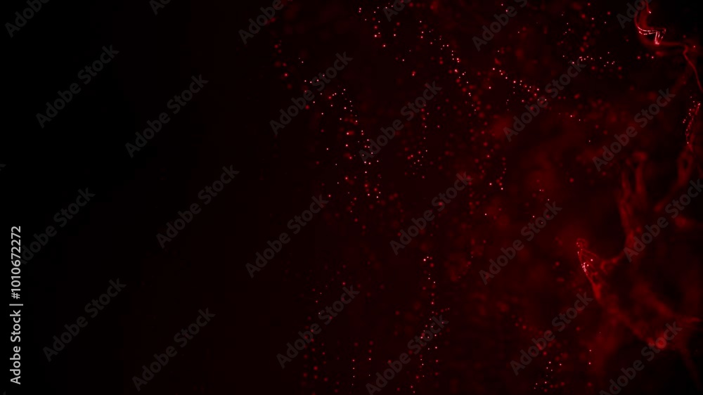 Swirling red blood or other fluid moving on black background, for Halloween and horror concept Swirling red blood or other fluid moving on black background, for Halloween and horror concept