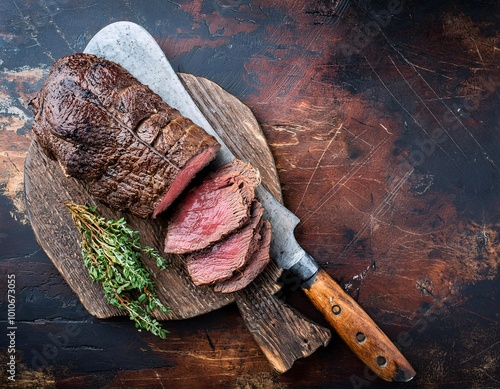 a traditional barbecue dish of roasted venison photo