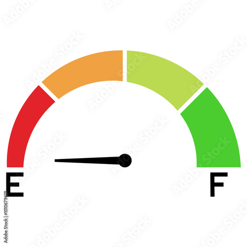 Fuel Empty Gauge Vector