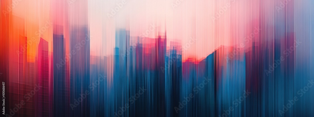 Abstract interpretation of a downtown cityscape with no detail, just shapes. Abstract interpretation of a downtown cityscape with no detail, just shapes.