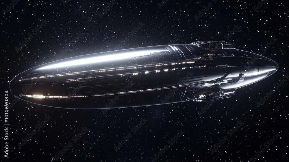 Futuristic Hyperealistic Alien Spaceship in 3D Render with Elegant Aerodynamic Design and Intricate Propulsion Systems Against Starry Galaxy Background in 8K Resolution Futuristic Hyperealistic Alien Spaceship in 3D Render with Elegant Aerodynamic Design and Intricate Propulsion Systems Against Starry Galaxy Background in 8K Resolution