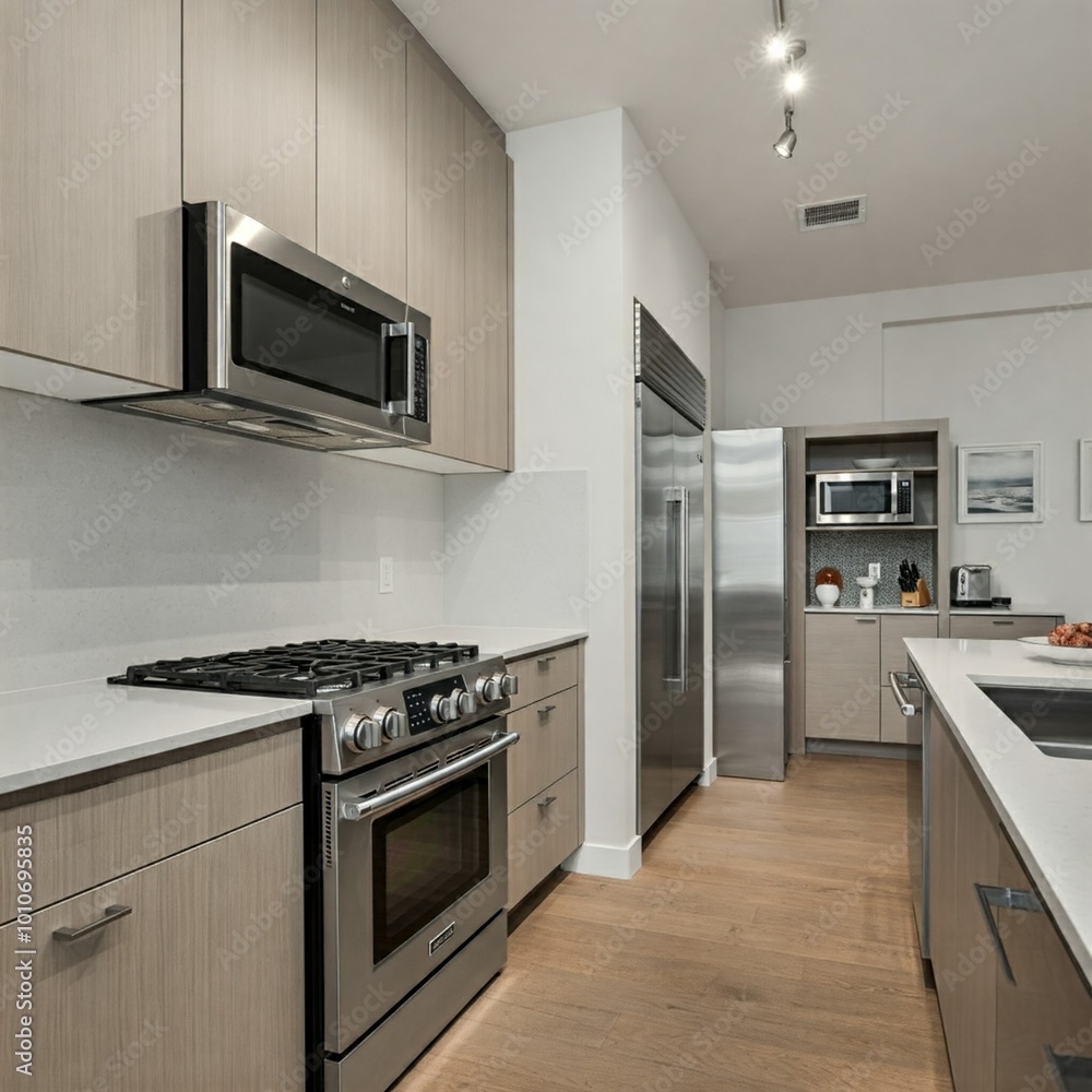 Contemporary Kitchen with High-End Appliances Contemporary Kitchen with High-End Appliances