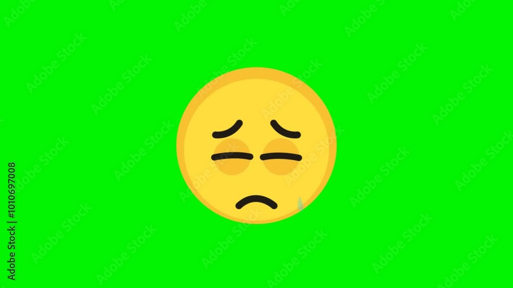 2D Animation of Emoji Symbols featuring Worried Emoji 2D Animation of Emoji Symbols featuring Worried Emoji