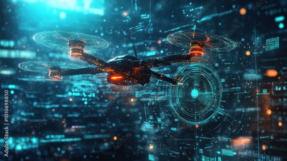 Futuristic Drone Technology in a Digitally-Enhanced Environment Futuristic Drone Technology in a Digitally-Enhanced Environment