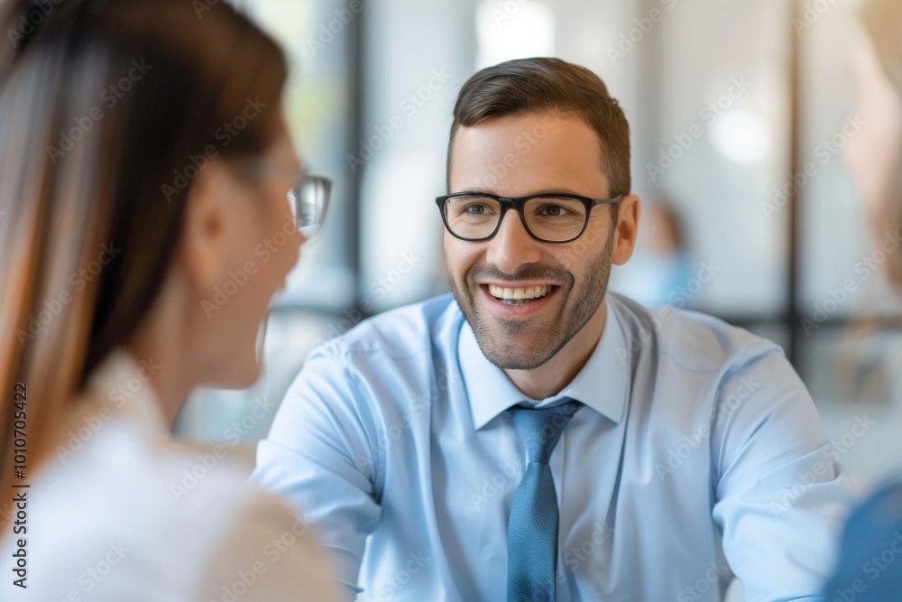 A joyful financial advisor engages a young couple in a modern office, discussing important agreements and building trust over their future plans. A joyful financial advisor engages a young couple in a modern office, discussing important agreements and building trust over their future plans.