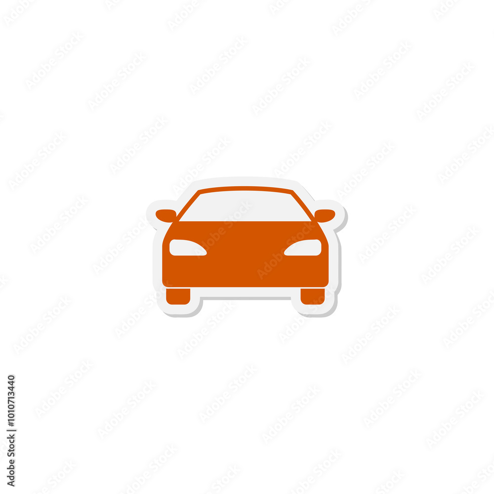 Car sticker icon isolated on transparent background Car sticker icon isolated on transparent background