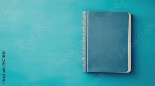 Blue Spiral Notebook with Gratitude Journaling Section Promoting Mindfulness and Positive Planning for Productivity and Self Care photo