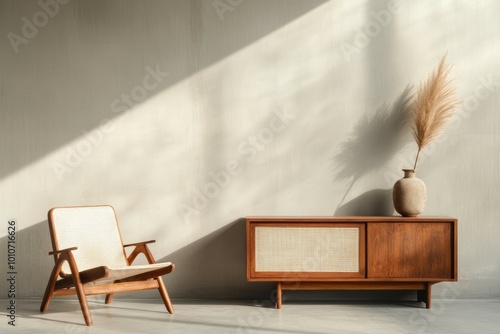 Vietnamese Modern Interior Shot of Living Room with Natural Lighting