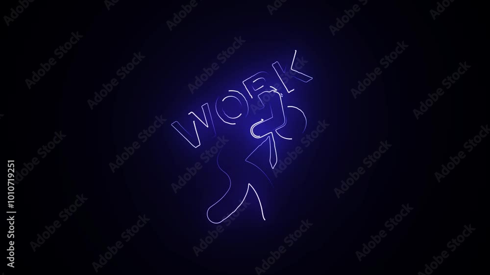 Working Hours Outline Icon in HD Video Neon Animation – Time Management and Office Schedule Symbol for Productivity, Business, and Work on Black Working Hours Outline Icon in HD Video Neon Animation – Time Management and Office Schedule Symbol for Productivity, Business, and Work on Black