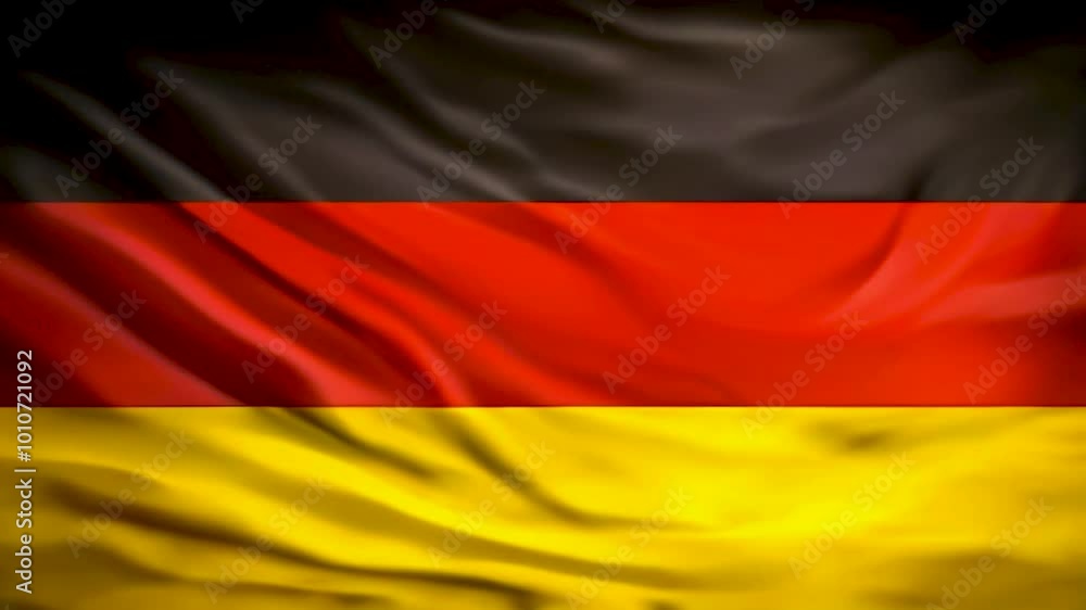 Beautiful waving German Flag in the Wind, Germany national flag waving in Beautiful waving German Flag in the Wind, Germany national flag waving in