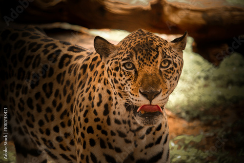 Canvas Print Intense Gaze of the Wild