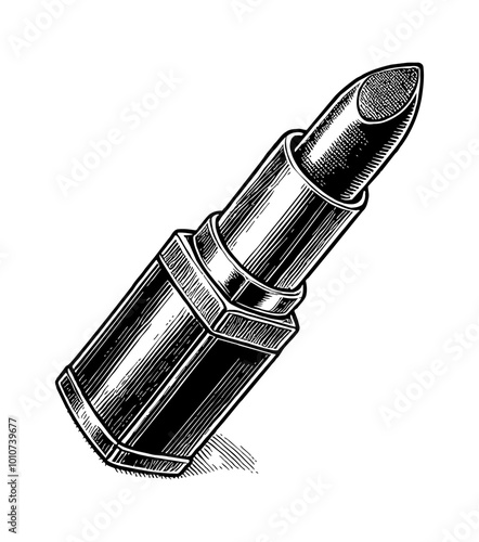 lipstick engraving black and white outline