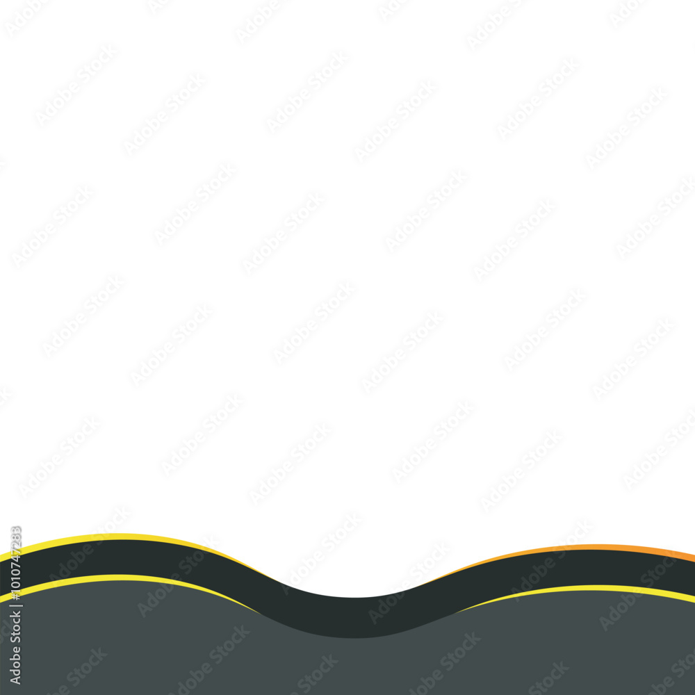 Obraz premium Wavy Elegant Footer
