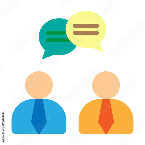 Chat Vector Flat Icon Design