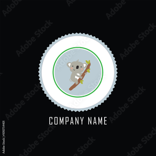 Canvas Print The koala logo symbolizes calmness and relaxation, reflecting a peaceful nature