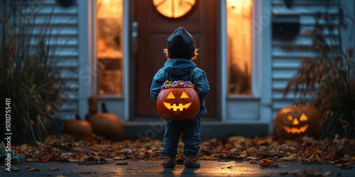 halloween pumpkin lantern photo