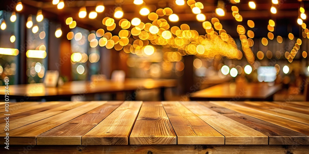 Chic wood texture tabletop with dazzling gold bokeh lights enhances the ambiance of cafes and restaurants, ideal for showcasing products and elevating designs. Chic wood texture tabletop with dazzling gold bokeh lights enhances the ambiance of cafes and restaurants, ideal for showcasing products and elevating designs.