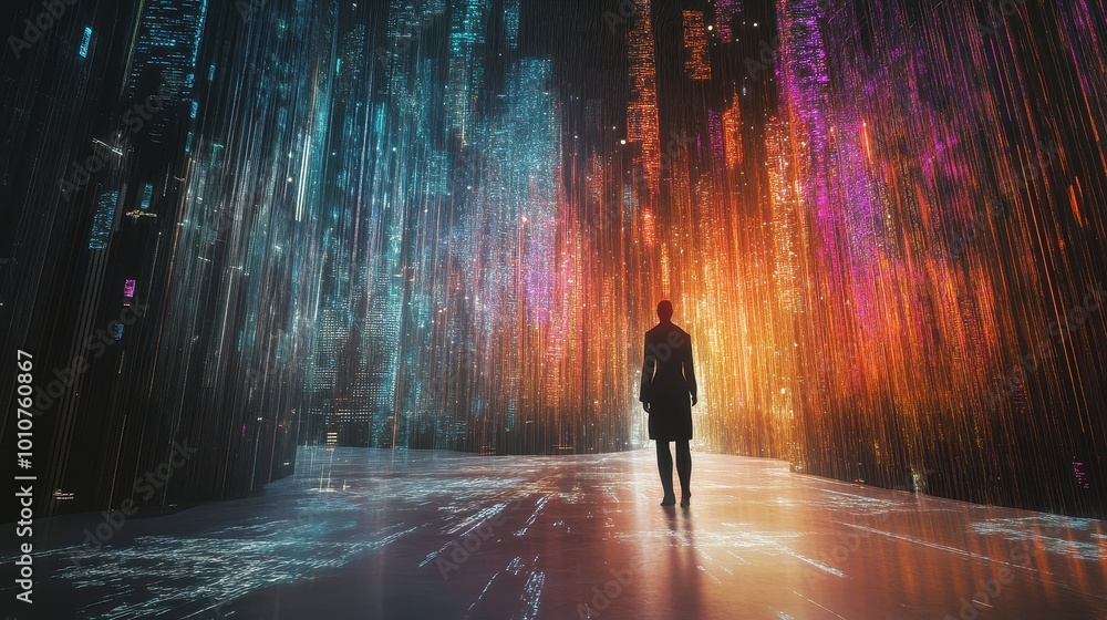 Captivating Cyberpunk Cityscape: Neon Lights and Reflections Captivating Cyberpunk Cityscape: Neon Lights and Reflections
