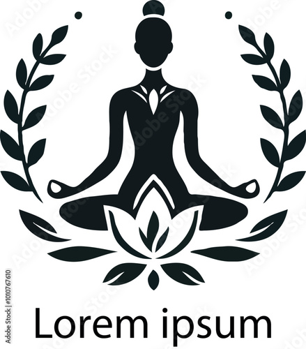 yoga logo with white background