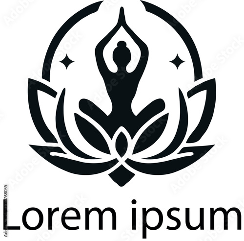 yoga logo with white background