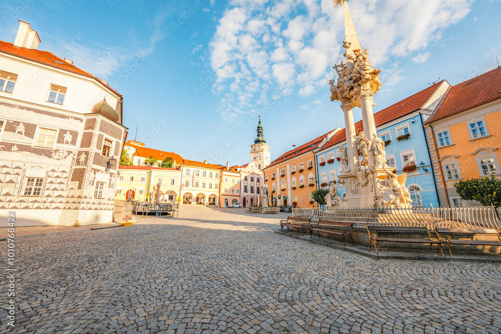 Obraz premium Mikulov Castle in the town of Mikulov in South Moravia, Czech Republic.