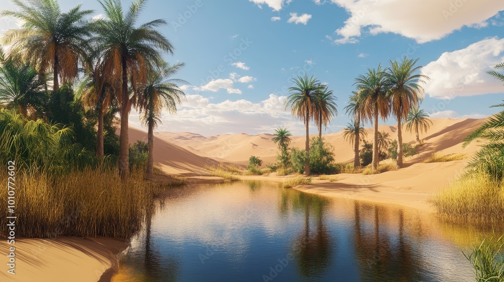 Tranquil Oasis in the Heart of the Desert Tranquil Oasis in the Heart of the Desert
