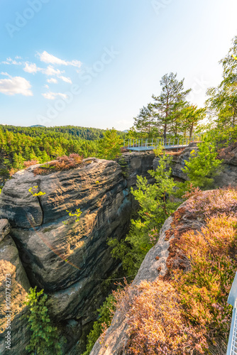 Falkenstein Castle ruins near the village of Jetrichovice in Bohemian Switzerland, near Mary's outlook photo