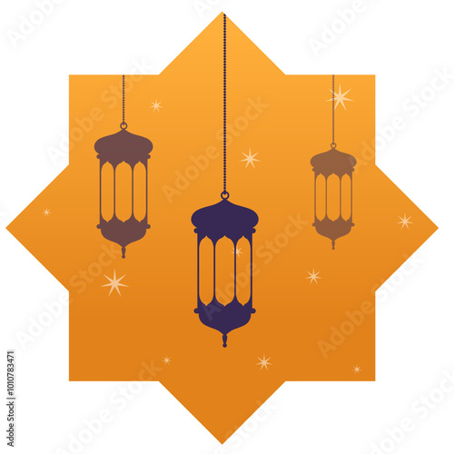 Isra Mi'raj Element Illustration