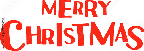 Wallpaper Mural Merry Christmas -  Typography Torontodigital.ca