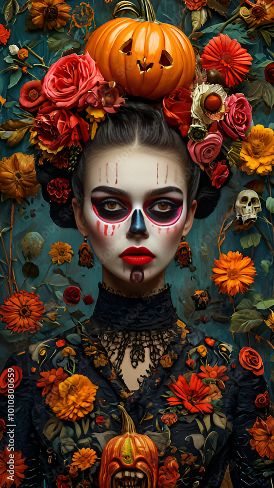 Halloween, T-shirt print, print on the dress, love, art, beauty, model, style, fashion magazine cover, woman, face, mask, carnival, doll, venice, hair, fashion, makeup, costume, halloween, color, Halloween, T-shirt print, print on the dress, love, art, beauty, model, style, fashion magazine cover, woman, face, mask, carnival, doll, venice, hair, fashion, makeup, costume, halloween, color,