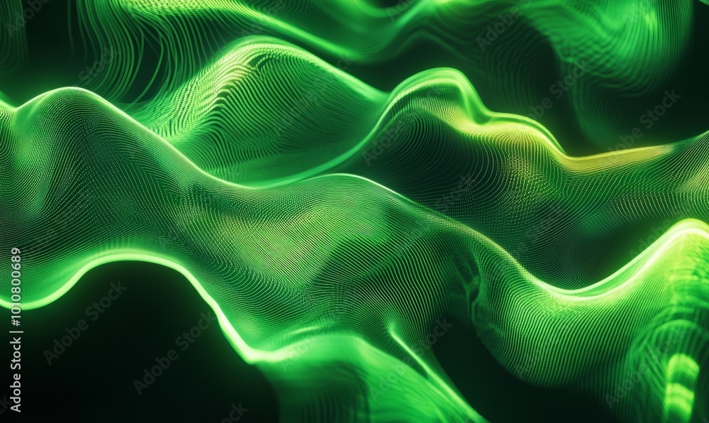 Abstract green neon light background Abstract green neon light background