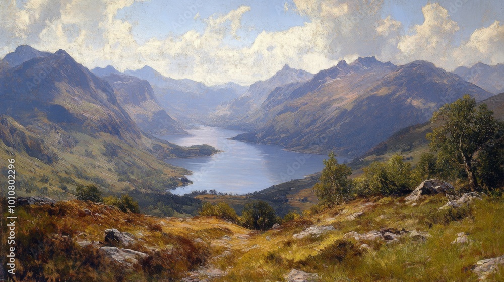 Majestic Mountain Landscape Majestic Mountain Landscape