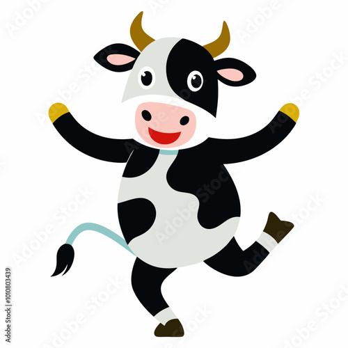 cow icon isolated on white