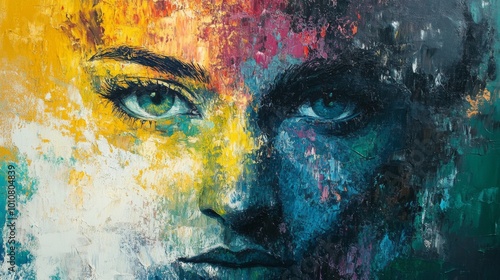 Vivid Abstract Portrait