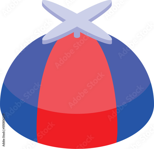 Inflatable beach ball featuring a vibrant design with colorful stripes, perfect for summer fun and outdoor activities