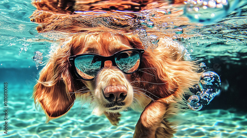 A golden retriever puppy pl...