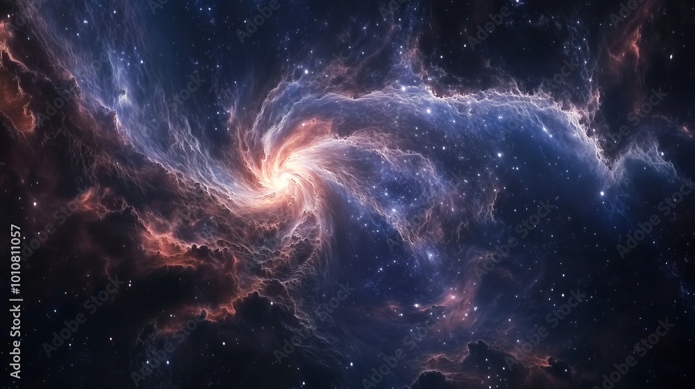 Fotografie The cosmos filled with countless stars